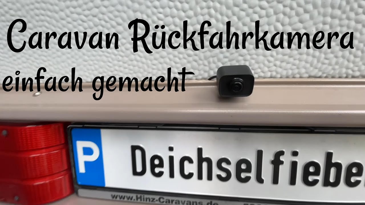 Auto Vox W7 Rückfahrkamera am Caravan