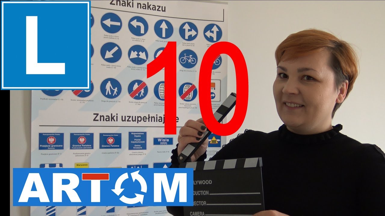 Znaki nakazu i uzupełniające - wykład nr 10 z przepis&oacute;w ruchu drogowego