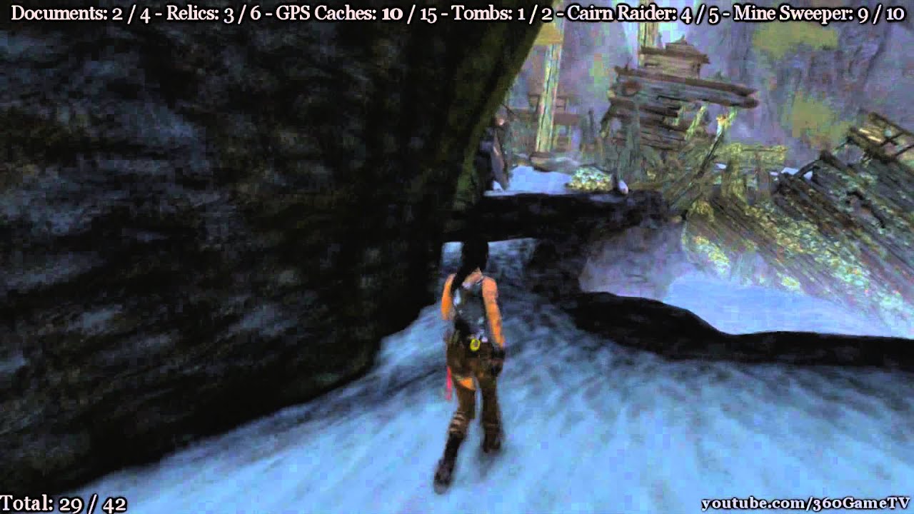 Tomb Raider - Shipwreck Beach - All Collectibles and Mine Sweeper + Cairn Raider Challenges Location
