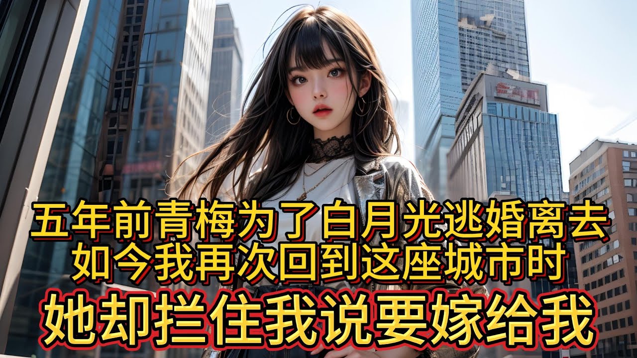 五年前青梅为了白月光逃婚离去，如今我再次回到这座城市时，她却拦住我说要嫁给我。