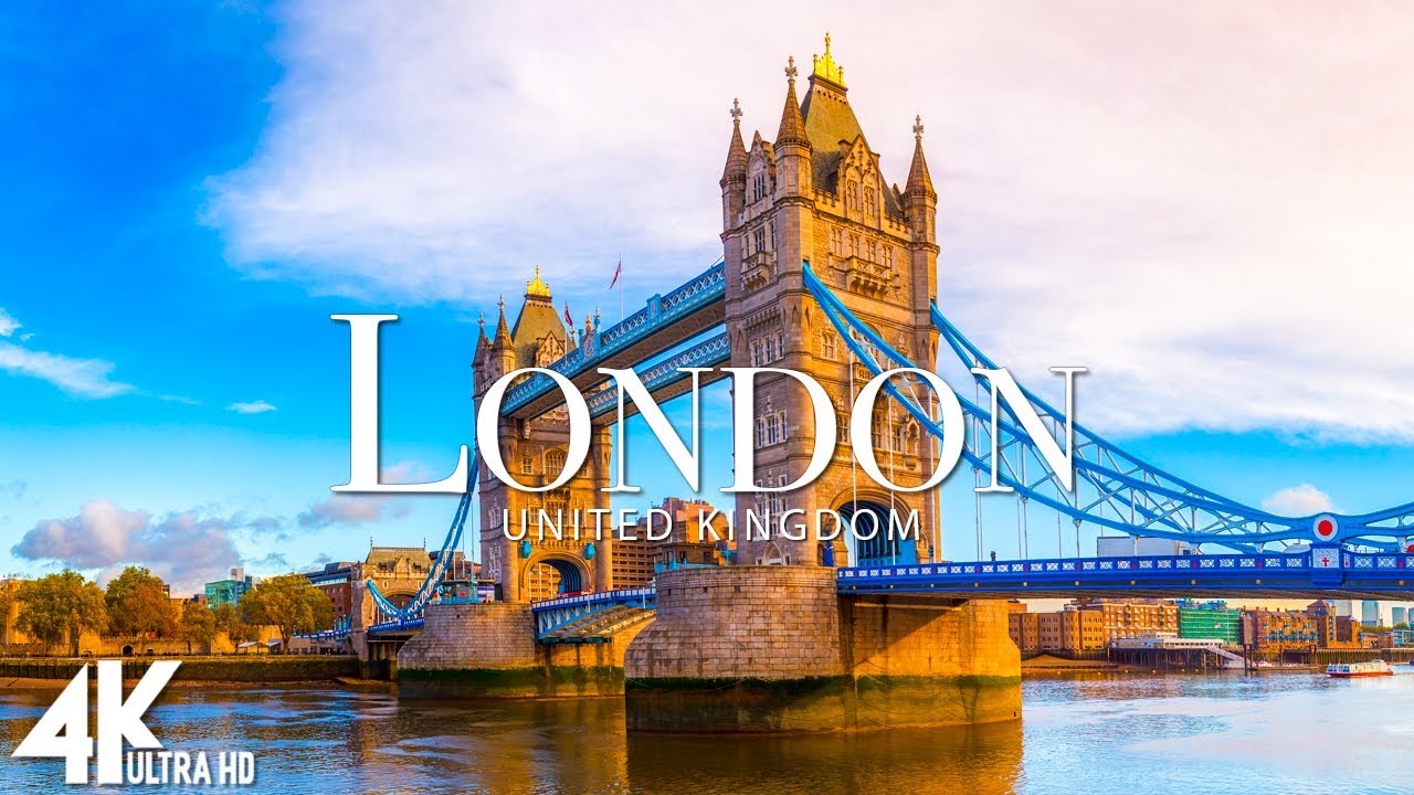 FLYING OVER LONDON 4K UHD — Расслабляющая музыка и красивые видеоролики о природе — 4K UHD TV