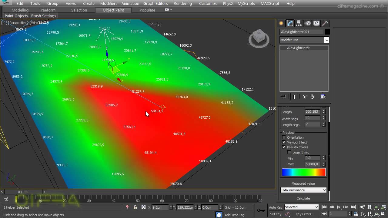 Понятие экспозиции. Использование объекта VRayLightMeter