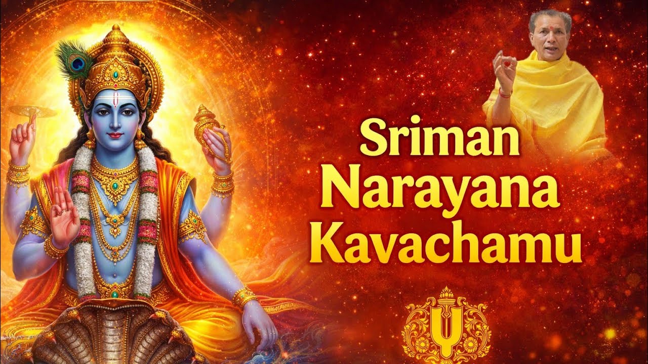 Sriman Narayana Kavachamu Vinina Varuku Chadivina Varaki Koorina Korikalu Tiirunu ♥️👏🏻. #devotional.