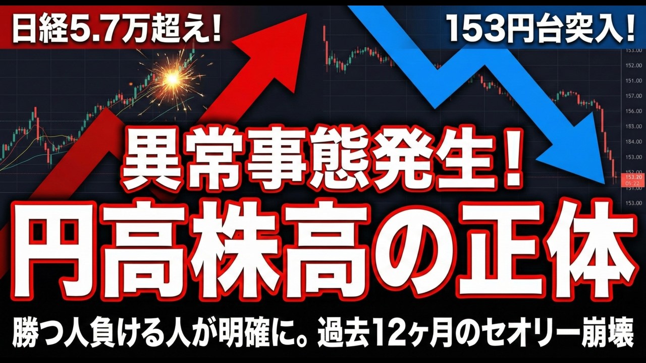 【異変】なぜ円高なのに日本株爆上げ？選挙後に起きた「異常値」の正体と日経57,650円の裏側
