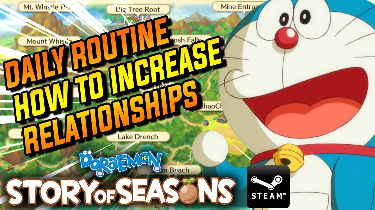INCREASING HEART RELATIONSHIP TOWNSPEOPLE VILLAGERS, FRIENDS Doraemon Story Of Seasons