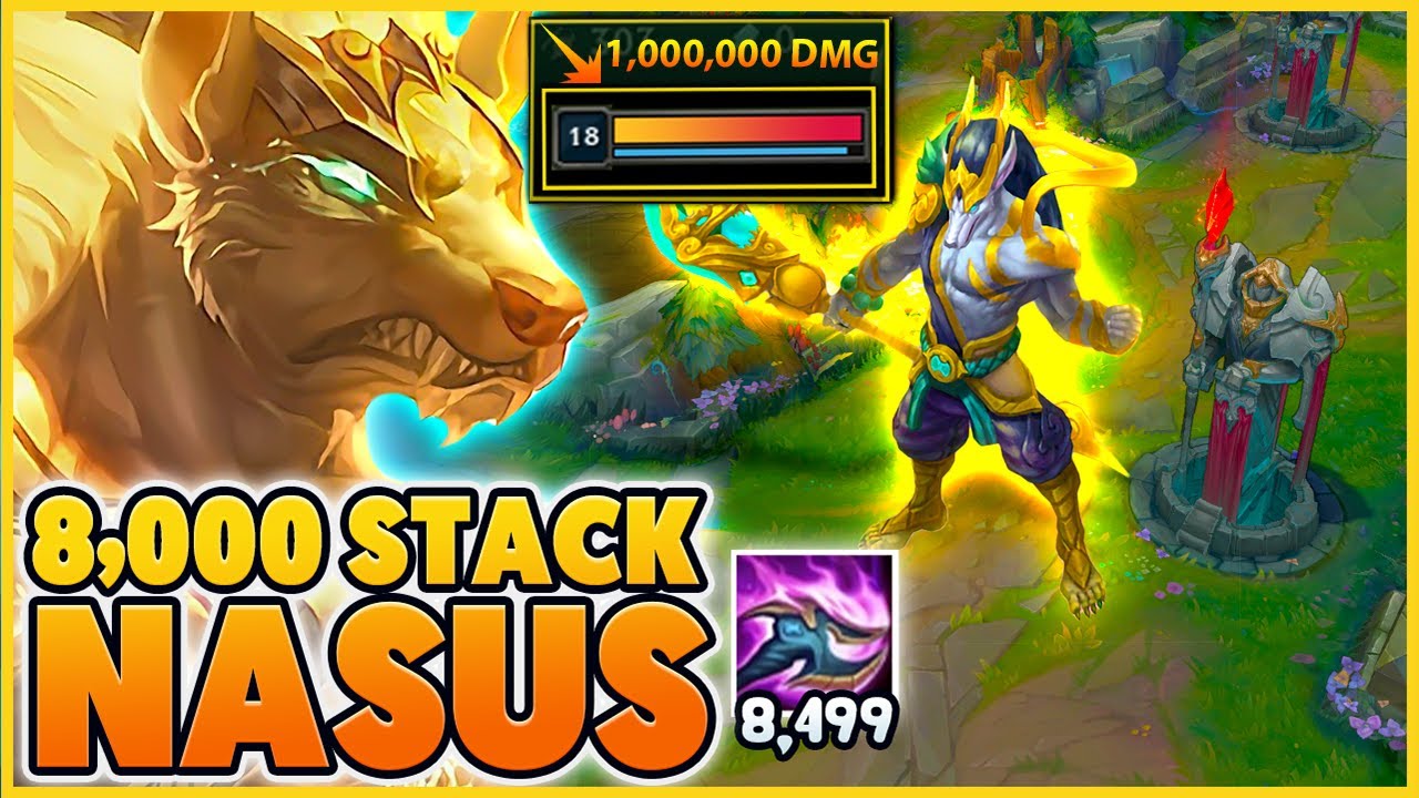 *1 MILLION DMG* FASTEST 8K STACK NASUS EVER!! (WORLD RECORD) - BunnyFuFuu | League Of Legends