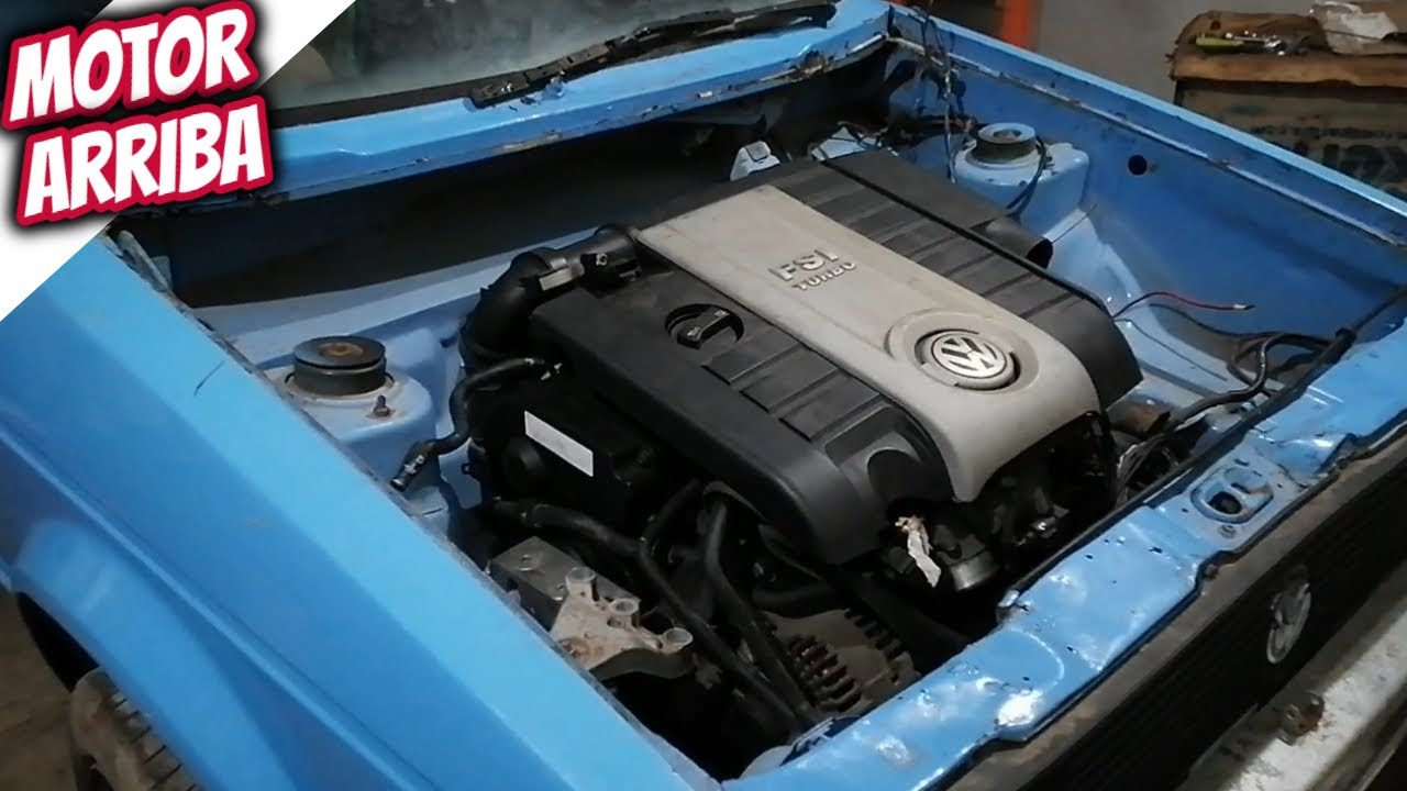Subiendo SWAP a la Caddy mk1 | 2.0 Turbo FSI | Por fin esta arriba el motor