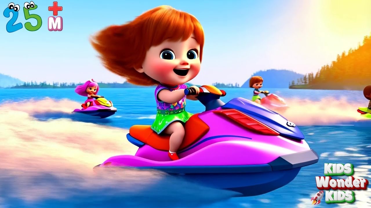 👧🌊 Lily's Jetski Adventure! Kids Song - Water Fun, Speed & Friendship! | Nursery Rhymes & Kids Songs