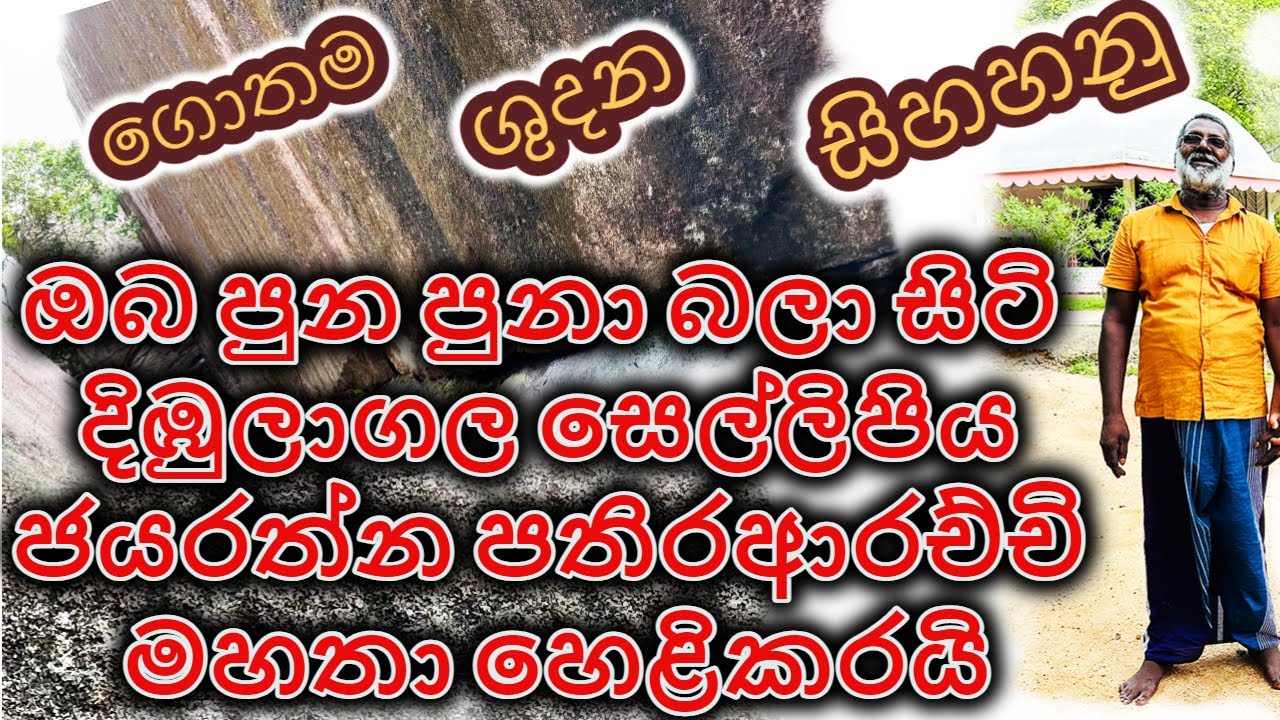 ඔබ පුන පුනා බලා සිටි  දිඹුලාගල සෙල්ලිපිය ජයරත්න පතිරආරච්චි මහතා හෙළිකරයි|62 -0013 #pathiraarachchi
