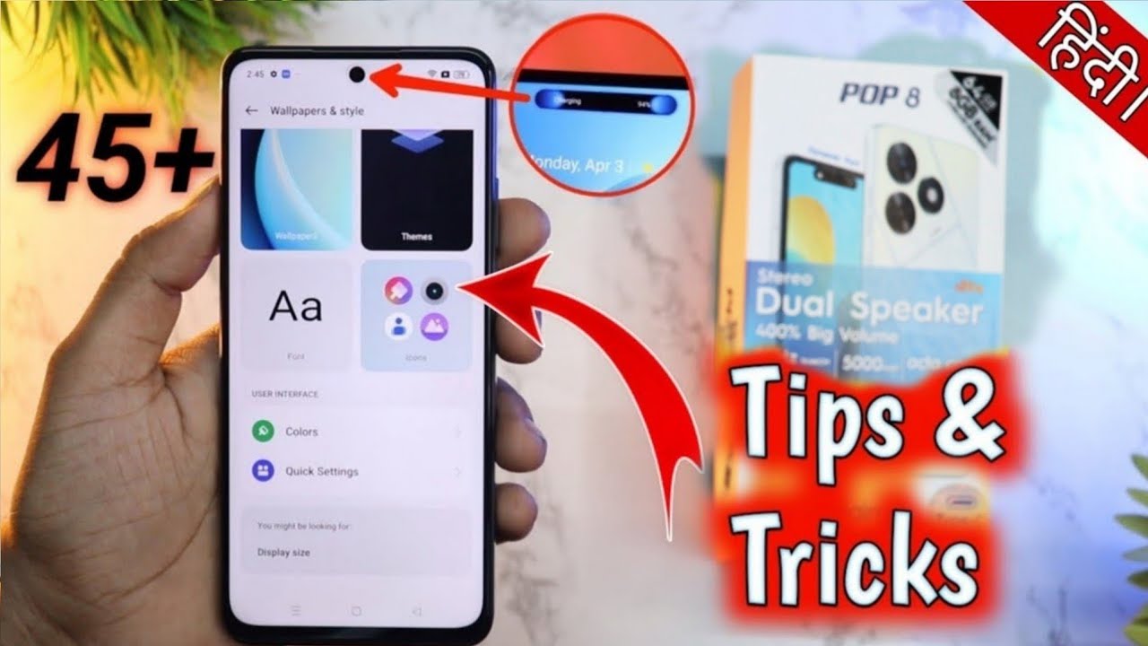 Tecno Pop 8 Tips and tricks | Top 45+ Special Features ⚡⚡