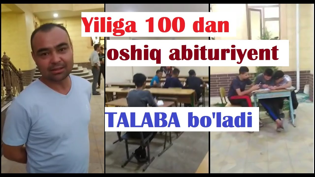 Uyida 200 abituriyent o'qiydi! Dang'aralik repetitor!