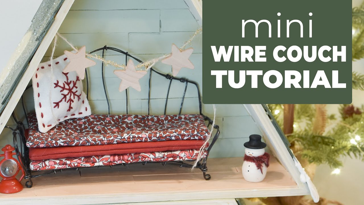 How to Make a Miniature Dollhouse Bed out of Wire