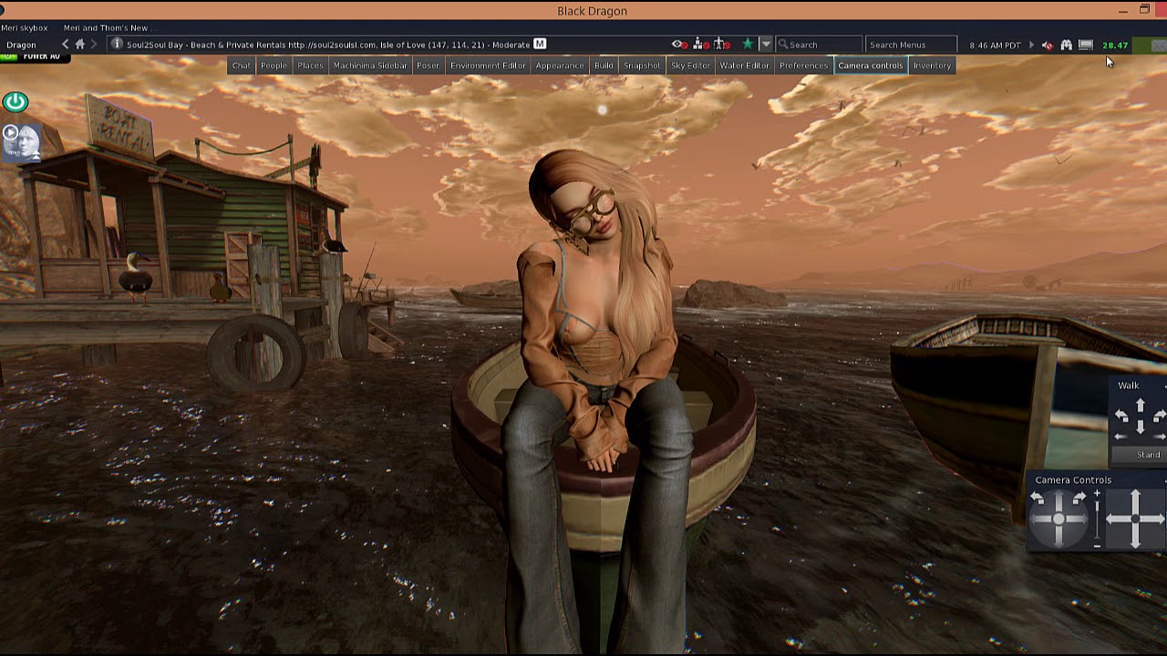 ReadMeri Taking photos using Black Dragon viewer for Second Life