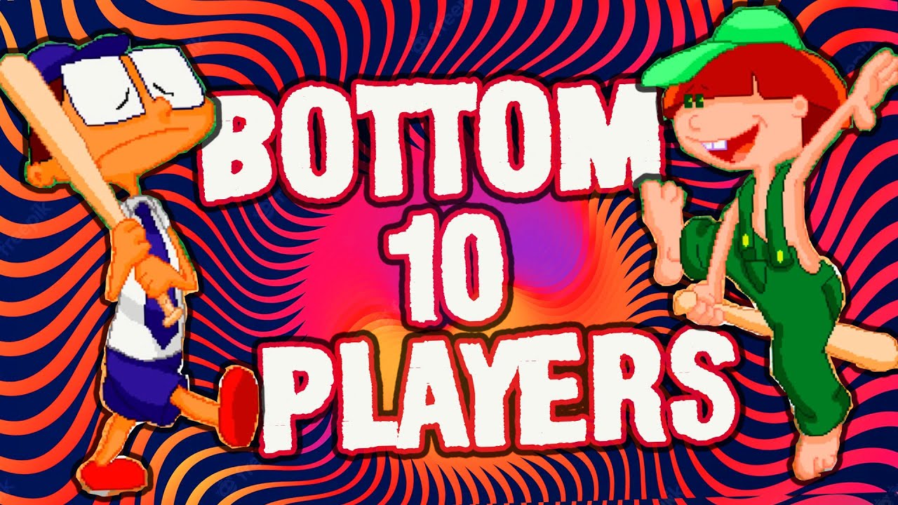 Bottom 10 Players in Backyard Baseball