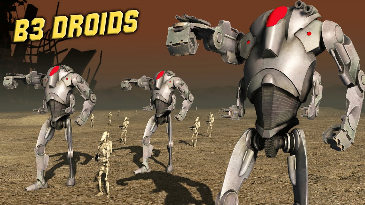 B3 ULTRA BATTLE DROIDS vs Clone Troopers - Star Wars Cinematic Battle (4K)