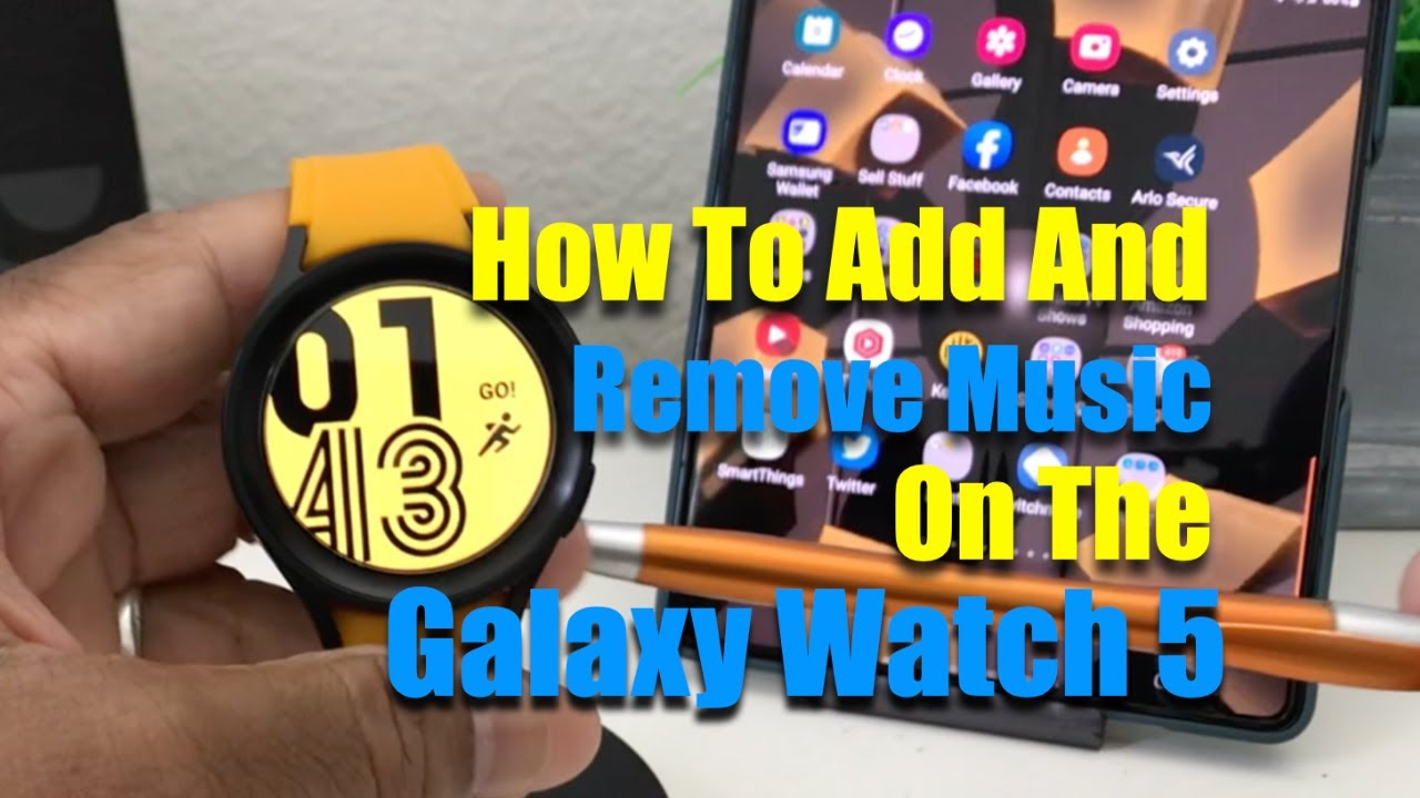 How To Add And Remove Music On Your Galaxy Watch 5 & 5 Pro.