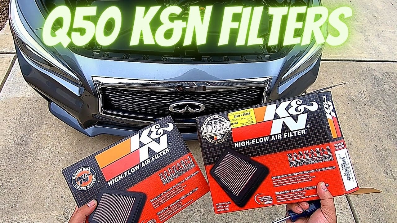 Q50 K&N Air Filter install | Infiniti Q50/Q60
