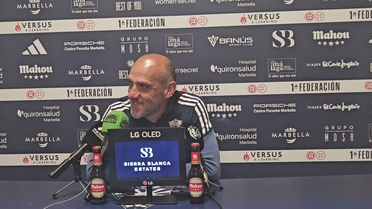 Rueda de prensa previa Jornada 26 1 Rfef Sanluqueño vs Marbella FC Habla David Cabello