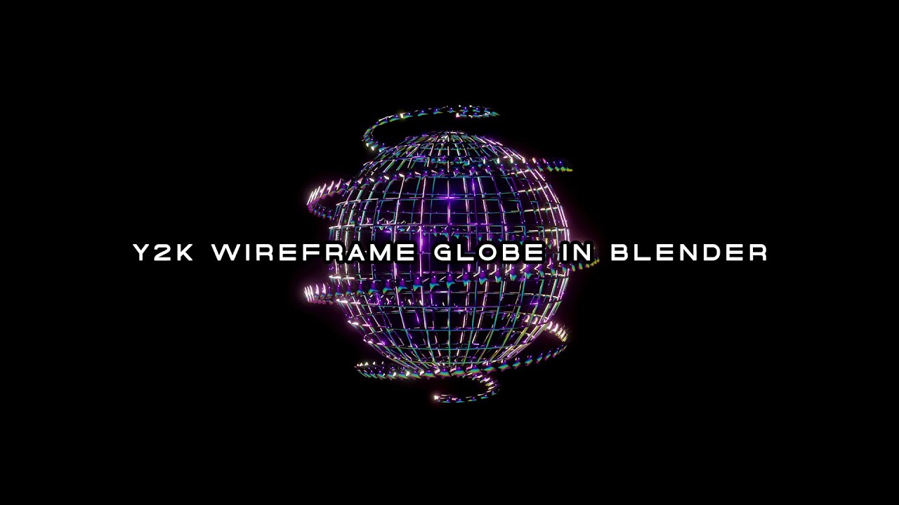 SAINTRICCHI // Y2K WIREFRAME GLOBE IN BLENDER