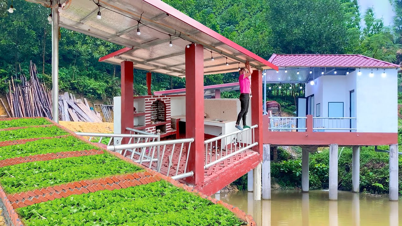 Full Video _90 Days Journey To Building a Dream House By The Fish Pond, from Start to Finish