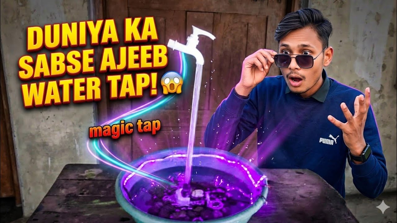 how to make a floating fountain magic tap