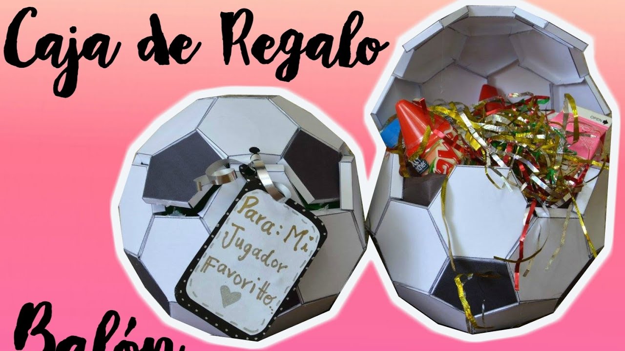 BALÓN DE FÚTBOL / CAJA DE REGALO