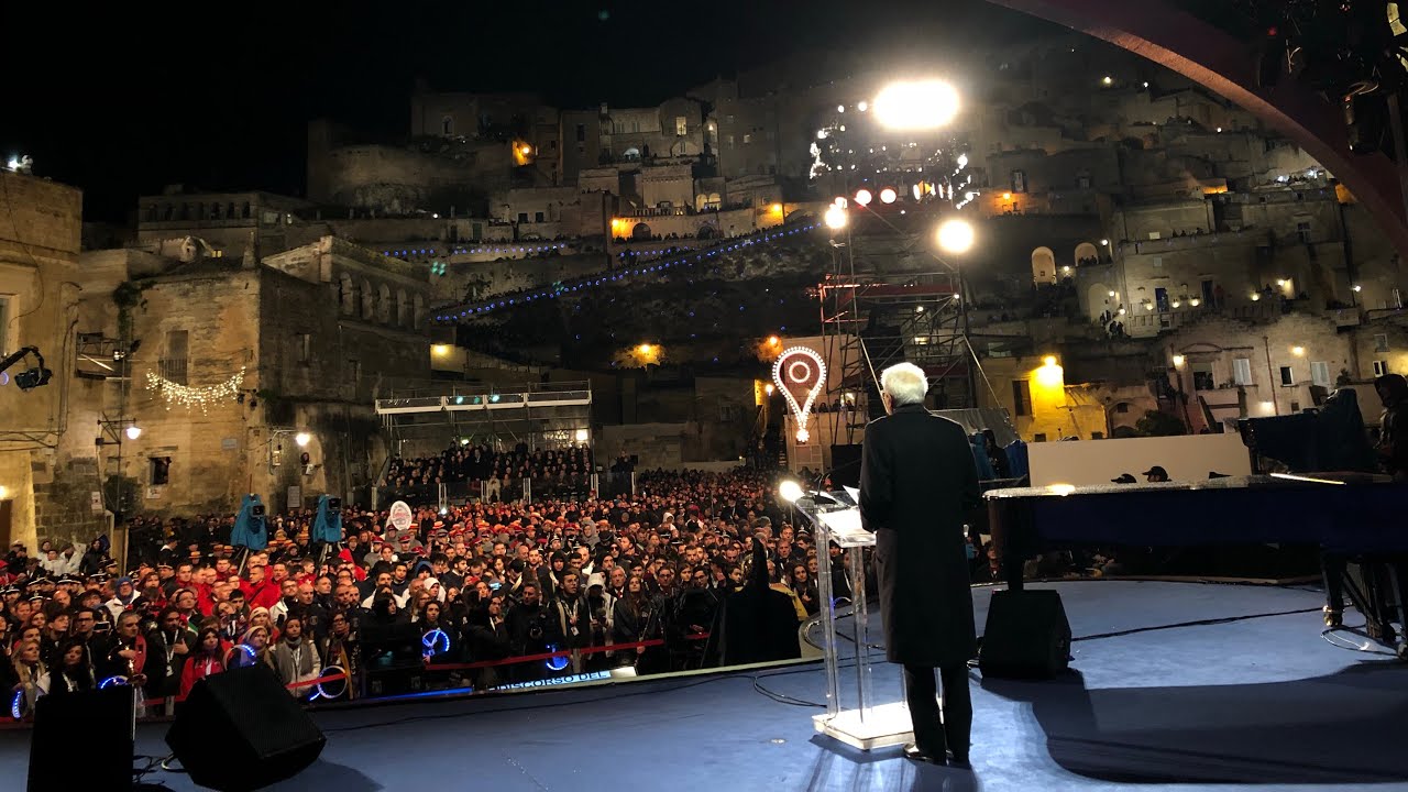 Mattarella alla cerimonia di inaugurazione di Matera capitale europea della cultura