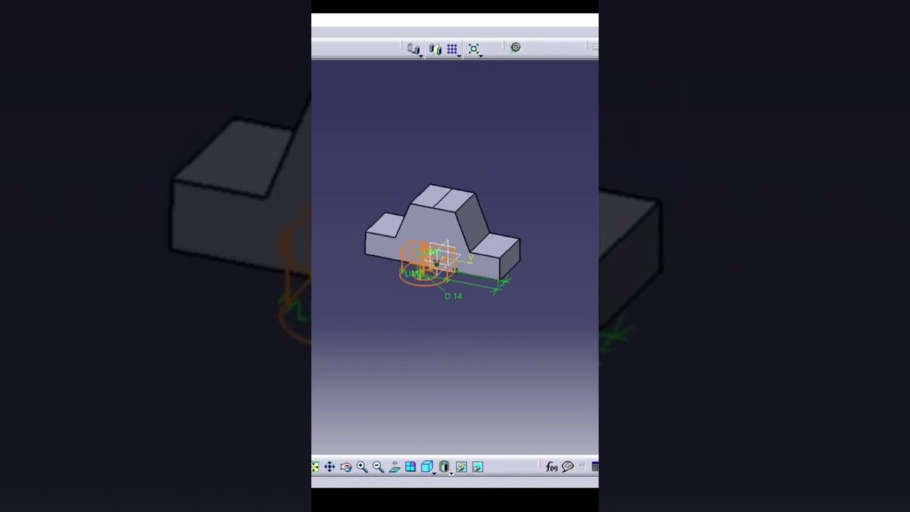 practice design 18 in #catiav5 #design #cadtutorial #cad #catia #mechanical #designing #shorts