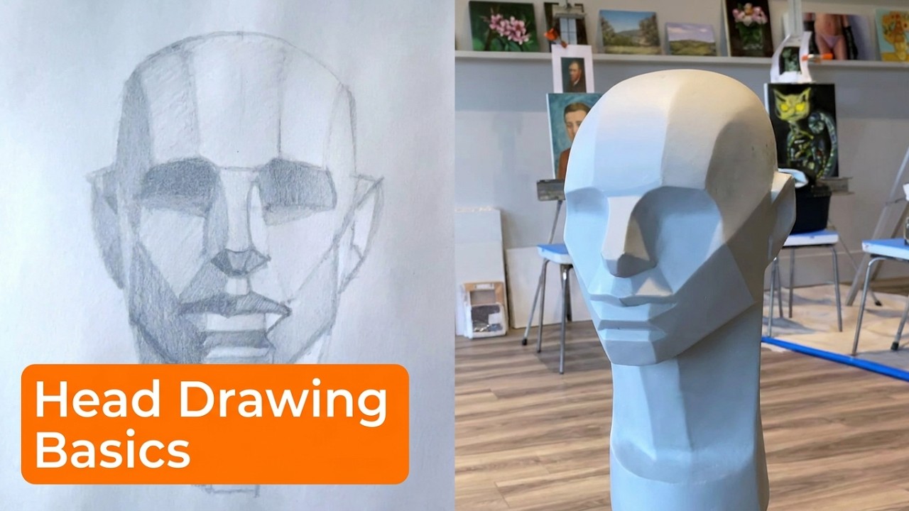 Head Drawing Basics  | A Study in Graphite