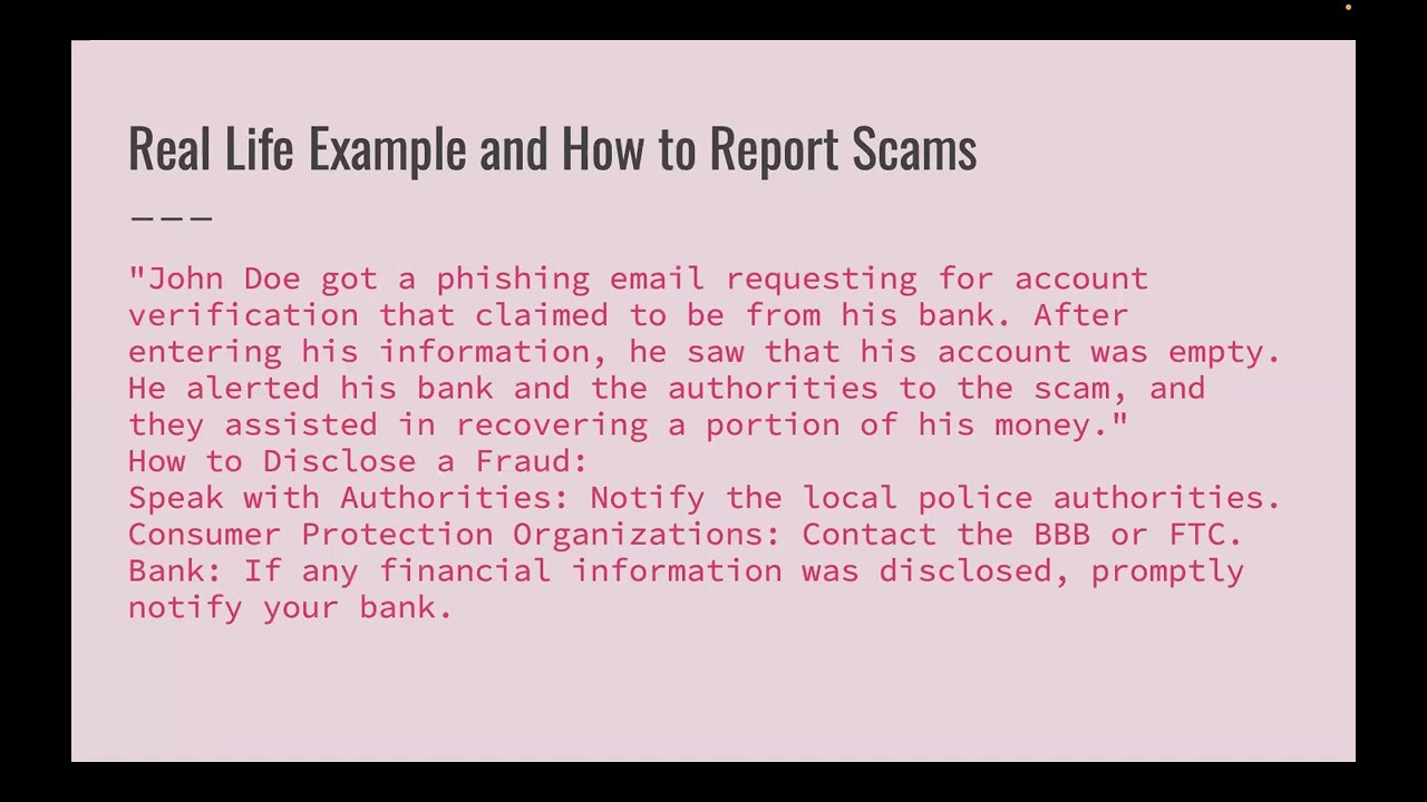 Consumer Alert: Identifying and Avoiding Scams