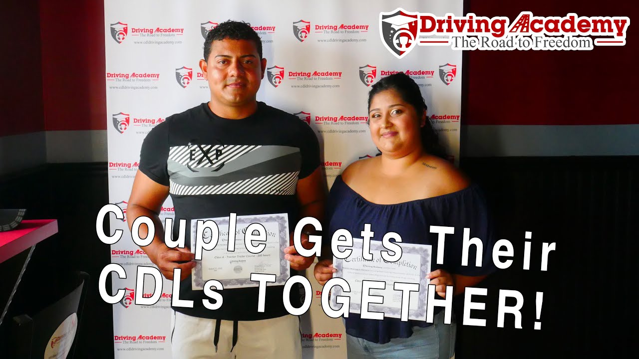 Couple Passes Their CDL Road Tests TOGETHER! - Driving Academy