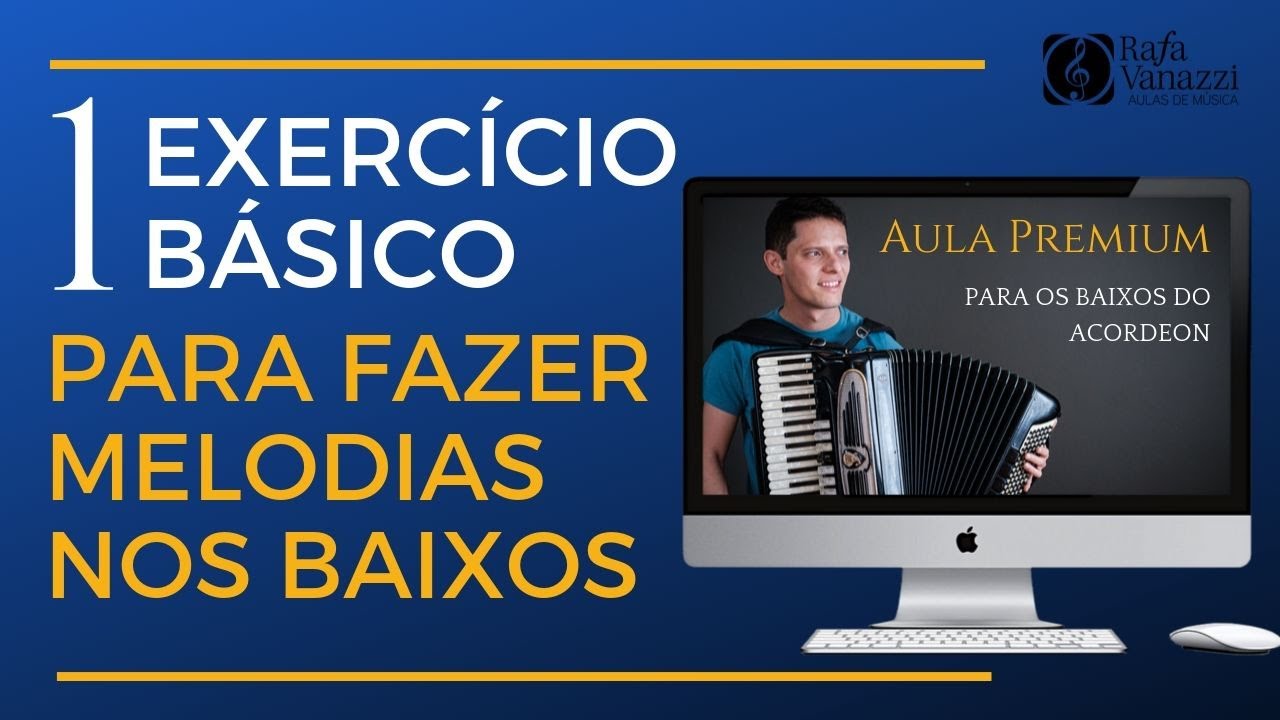 FAÇA MELODIAS NOS BAIXOS: 1 EXERCÍCIO BÁSICO | #auladeacordeon #auladesanfona