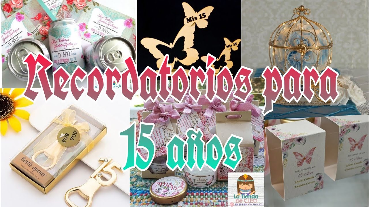 RECORDATORIOS PARA 15 AÑOS | SOUVENIRS PARA 15 AÑOS