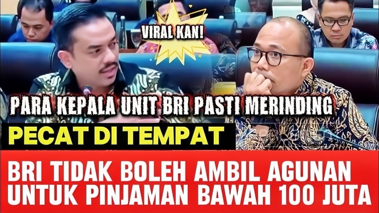 Kerasss❗Pecat ditempat kepala  unit bri yang ambil agunan untuk pinjaman kur dibawah 100 juta. 