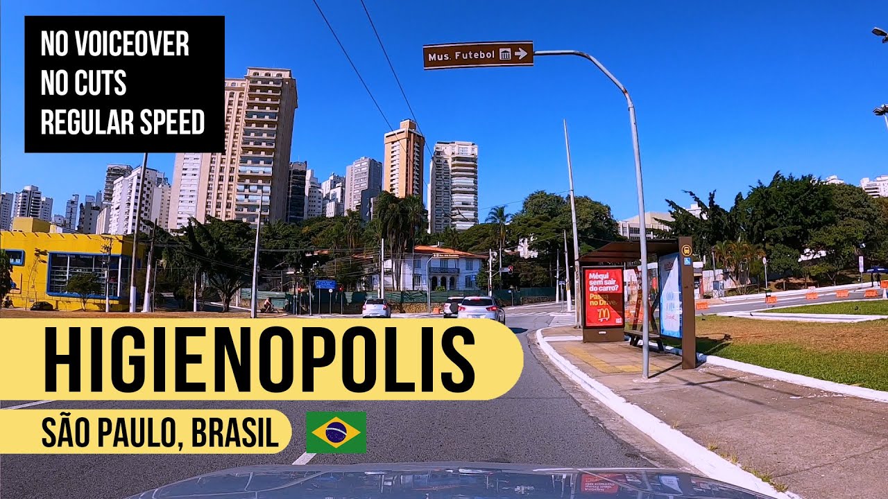 Driving in Higienópolis, São Paulo, Brazil #043