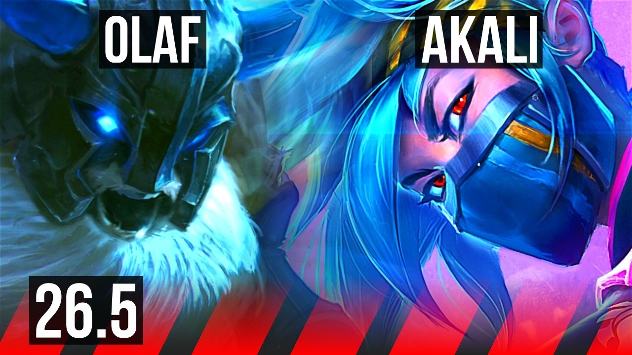 OLAF vs AKALI (TOP) | KR Diamond | 26.5