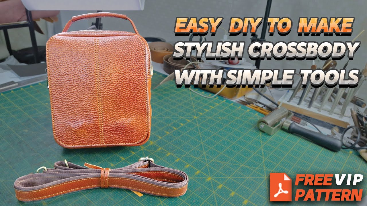 Make a Leather Small Cross Body ,FREE PATTERN