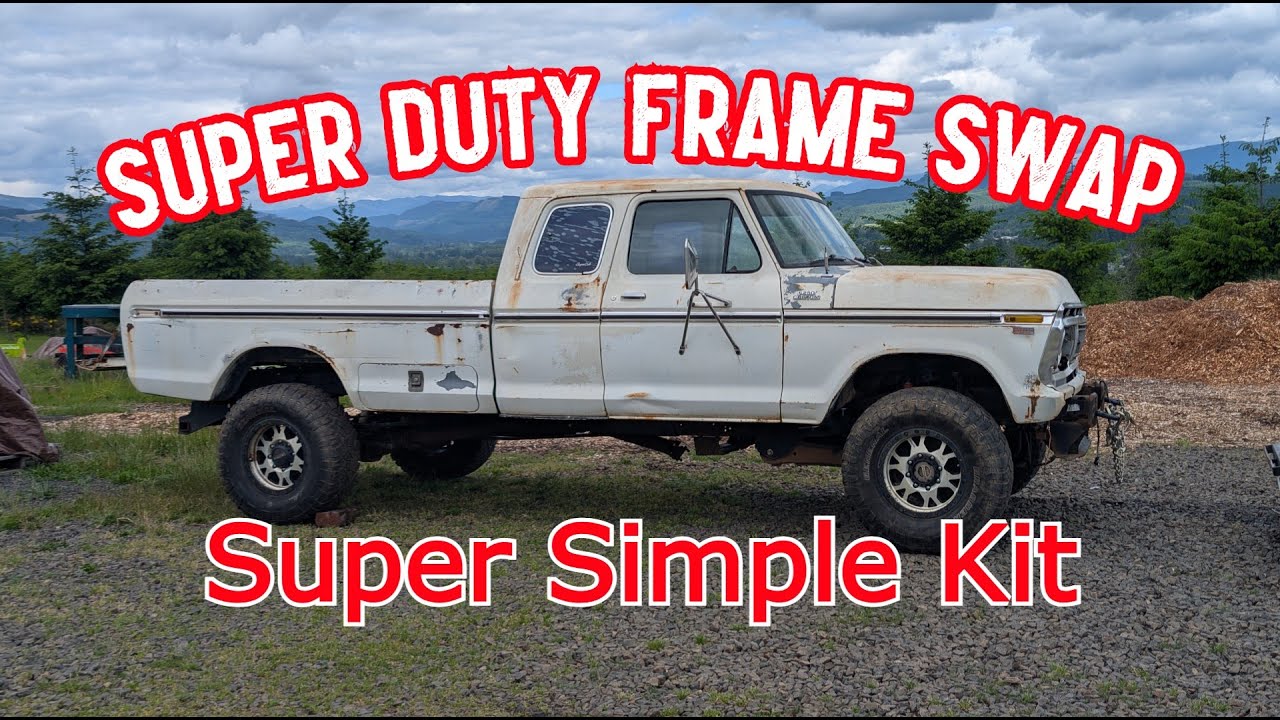 1977 F250 SuperDuty Frame Swap, 2wd To 4wd Dentside