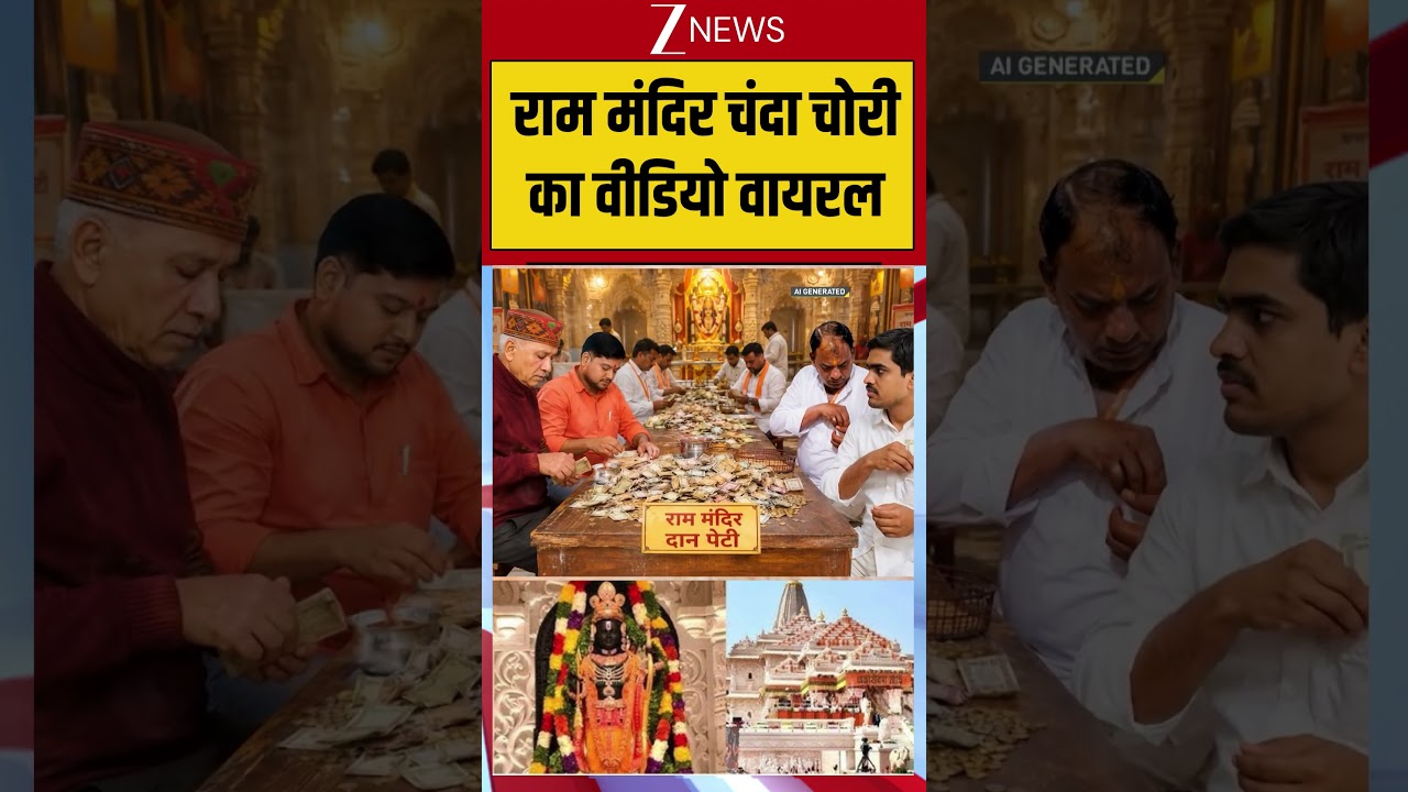 Ram Mandir Donation: राम मंदिर चंदा चोरी का वीडियो वायरल #rammandirchandachori #ayodhyarammandir