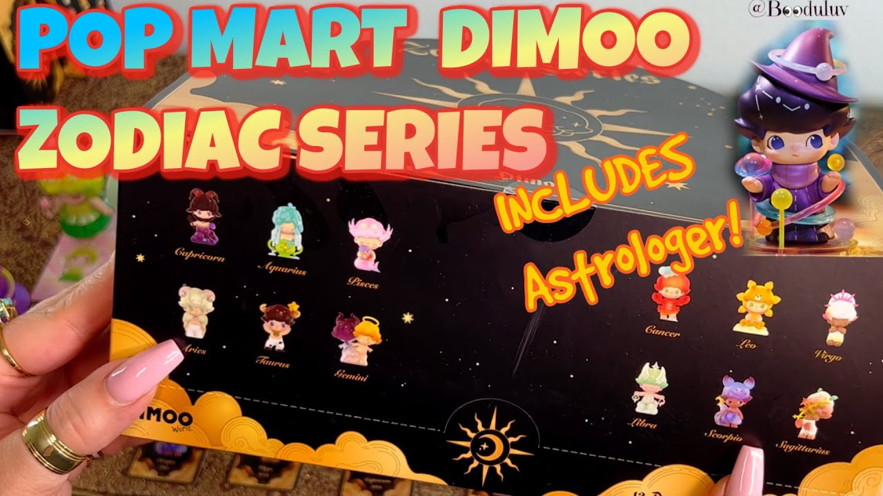 ⭐️ ZODIAC SERIES POP MART DIMOO REVIEW | FULL CASE UNBOXING | INCLUDES ARIES & ASTROLOGER | 2022