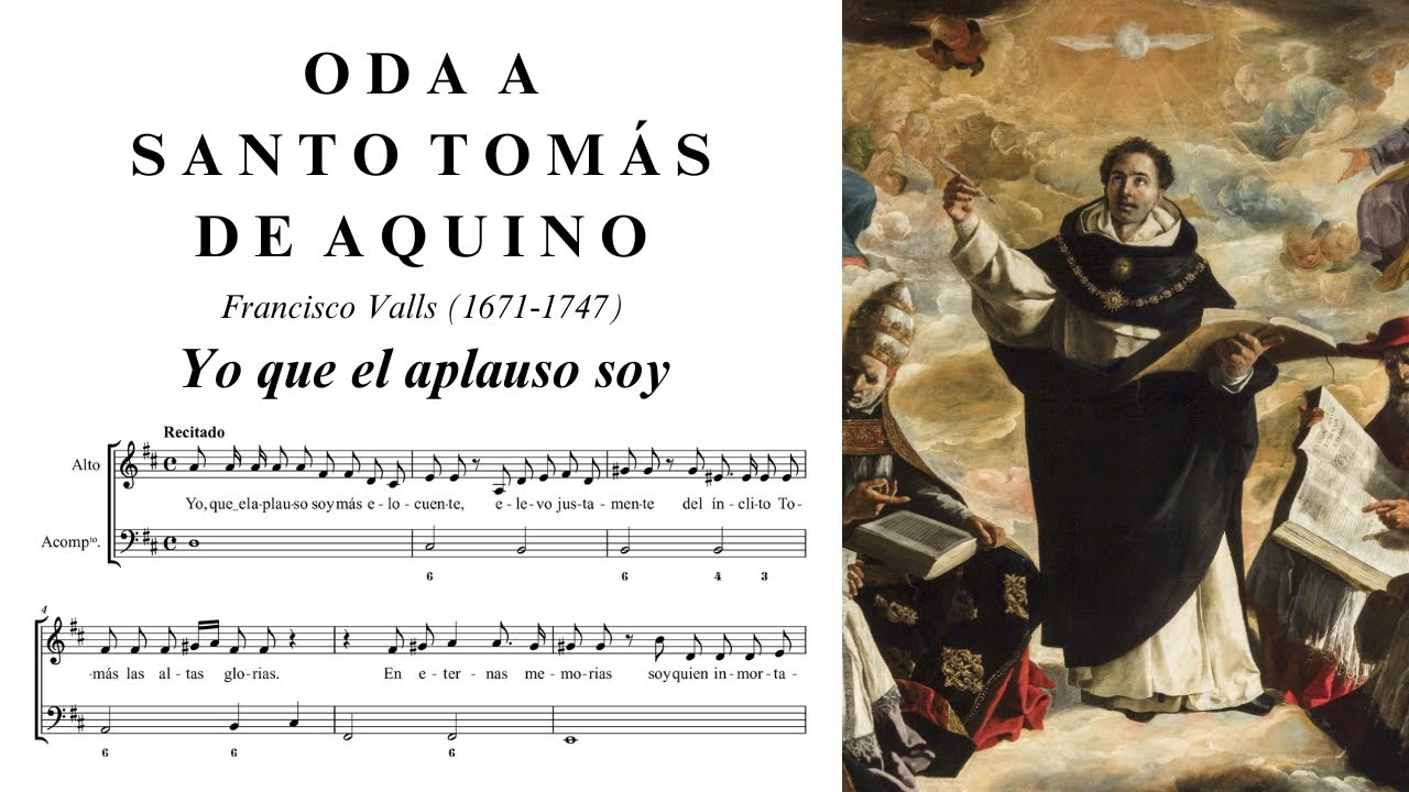 Francisco Valls: Yo que el aplauso soy (Oda a Santo Tomás de Aquino, S. XVIII)