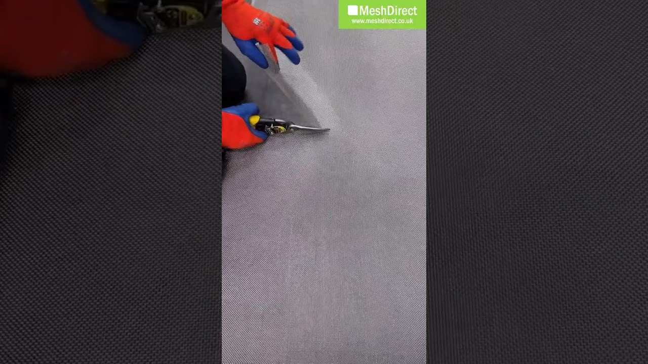 How to cut woven mesh