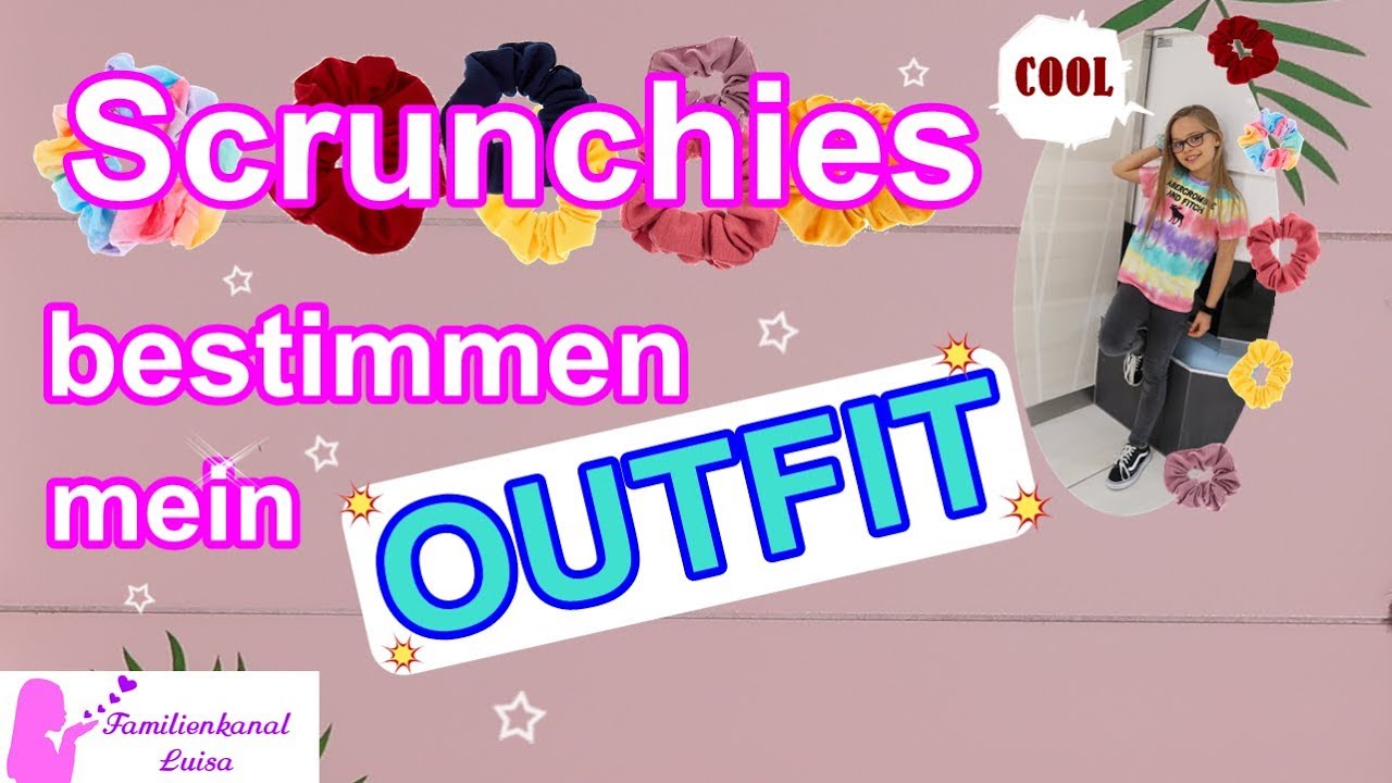 Scrunchies bestimmen mein OUTFIT! SCRUNCHIE Outfit Challenge