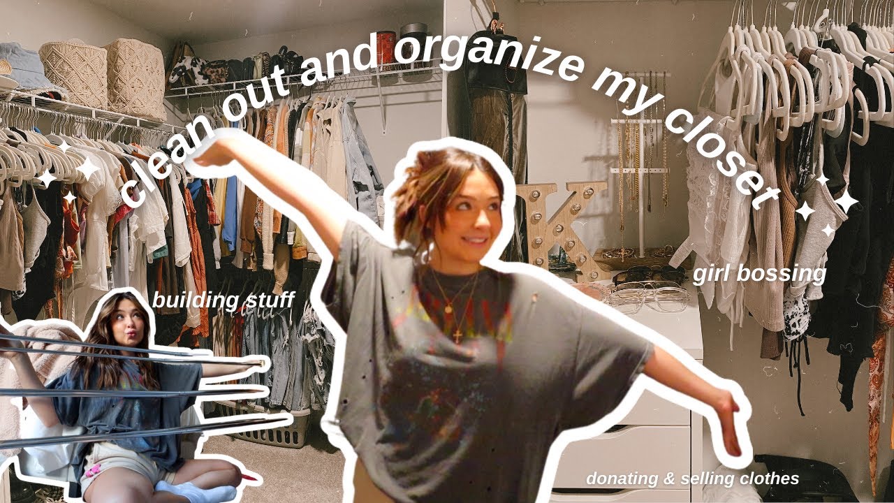 clean out and organize my closet with me! *i have too many clothes*