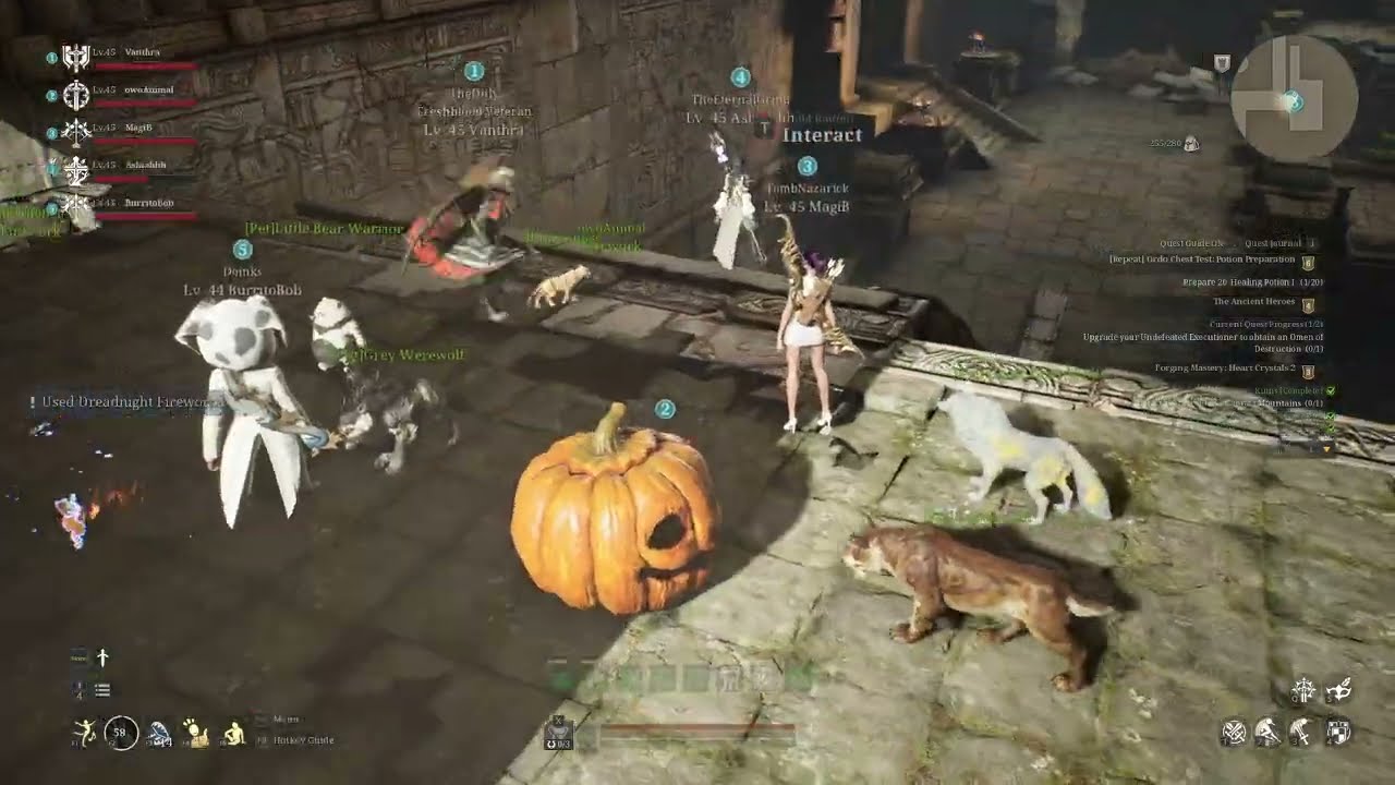 Bless Unleashed: Dimensional Lv.12 Sundered Sanctuary w/ New HP Regen Effect (Pumpkins Necessary)