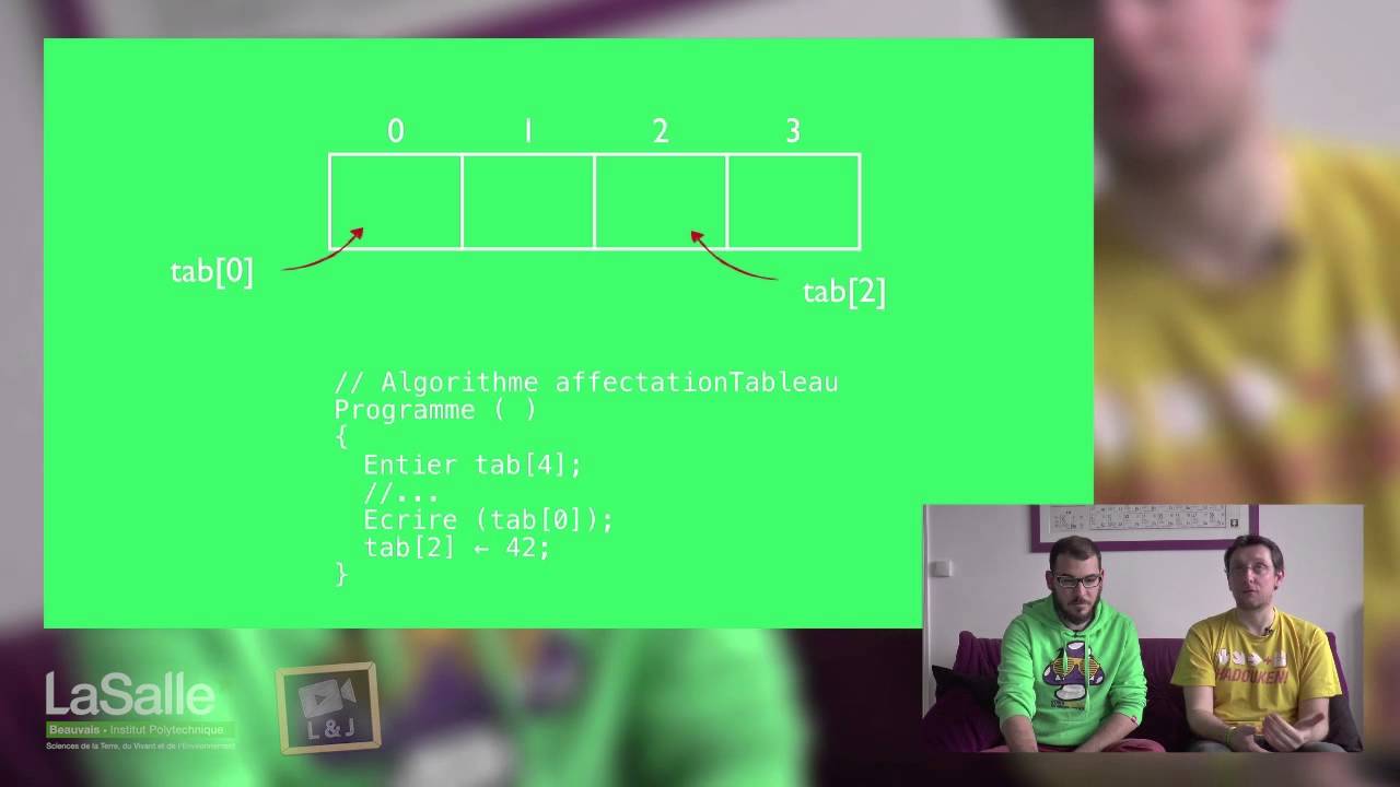 Algorithmique - Tableaux #Algo23