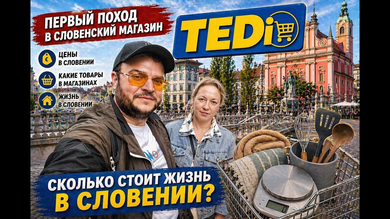 Первые покупки в Словении. Цены в магазине Tedi.