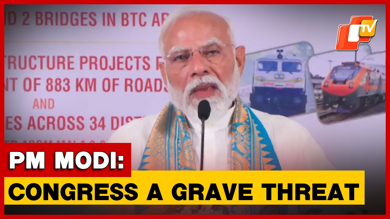 PM Narendra Modi Slams Congress Over Grave Sin, Security Threat