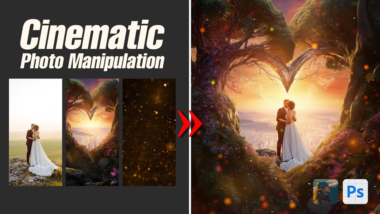 Fantasy Love Scene in Photoshop | Cinematic Photo Manipulation
