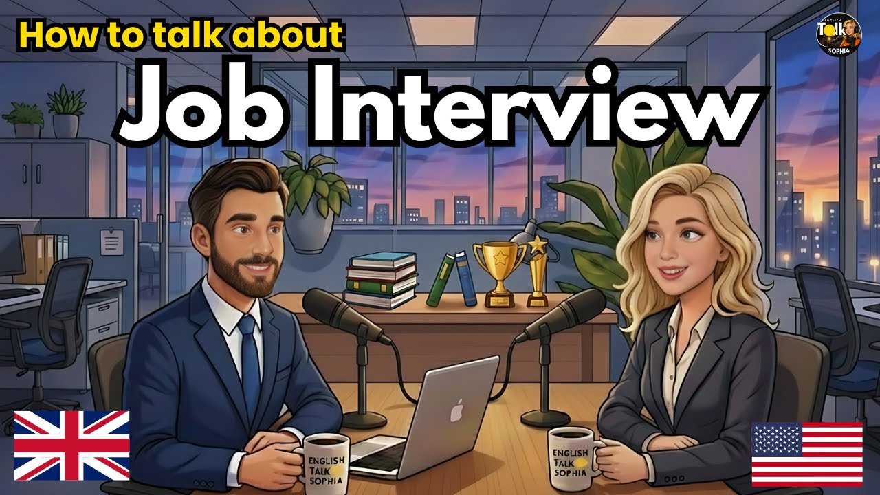 How to Talk About Your Job Interview in English | English Conversation Practice